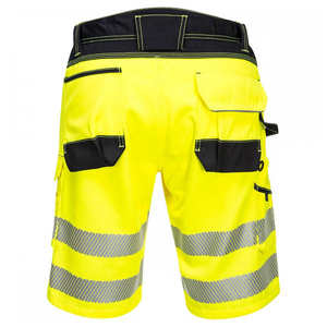 Pantalones cortos de carga reflectantes de alta visibilidad para hombre, ropa de trabajo de construcción informal con múltiples bolsillos, servicio OEM disponible - Product Image 4