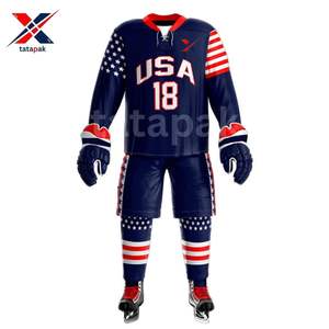 ชุดยูนิฟอร์มฮ็อกกี้น้ำแข็งสำหรับผู้ชายวัสดุโพลีเอสเตอร์แห้งเร็วระบายอากาศได้ดีที่สุด2025 - Product Image 3