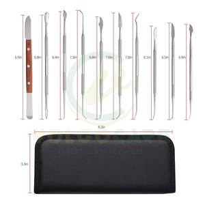 10PCS Stainless Steel Dental Wax <b>Carving</b> Tools Wax Carver <b>Carving</b> Set Surgical Dental Sculpture <b>Knife</b> Instrument - Product Image 6