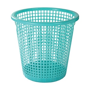 Turquoise <b>Plastic</b> <b>Mesh</b> Waste Bin Durable Household - Product Image 2