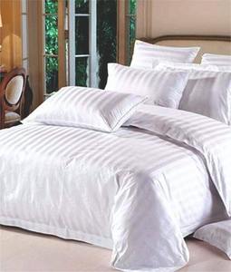 Ropa de cama de Hotel de lujo 210 hilos Algodón puro suave transpirable blanco juego de sábanas almohadas para el hogar boda no tejido - Product Image 1