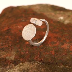 Anillo de Piedra Lunar Arcoíris, Estilo Boho, Joyería Hecha a Mano en Plata de Ley, Piedra Natural de 8x3 mm, Corte Pera, Chapado en Rodio, Platino, 3 g - Product Image 6