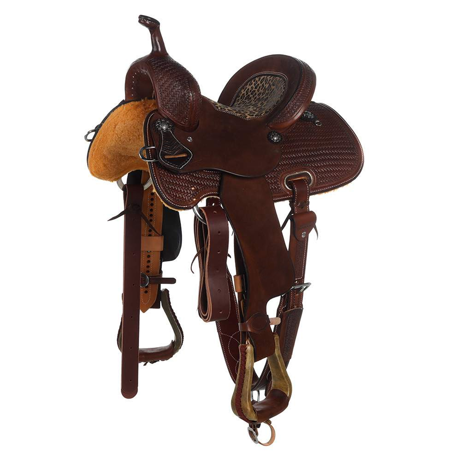 Sela de cavalo Melhor Qualidade Pony Western Ranch Roper Racing Saddle Uso ideal para Jovens e Crianças Tamanho do assento de 12 a 14 polegadas