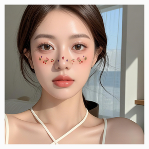 Nuevo diseño impermeable maquillaje facial tatuaje temporal pegatinas - Product Image 1