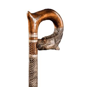 Bâton de marche pour aînés avec cadeau de sculpture personnalisé ou aide à la mobilité pour hommes et femmes Marche en bois fabriquée à la main - Product Image 3