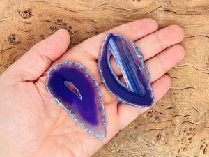 Precio al por mayor, tamaño personalizado, rebanada púrpura Natural, rebanada de piedra de ágata, rebanadas de posavasos de ágata para decoración del hogar - Product Image 6