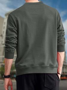 Venta al por mayor de moda de los hombres sudadera Casual de manga larga pulóver sudaderas de diseño personalizado de los hombres sudadera - Product Image 2