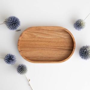 Round <b>Wood</b> <b>Single</b> Tier Tray for Desk Storage-Biodegradable Spice & Beverage Serving - Product Image 4