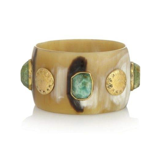 Haute qualité corne de buffle bracelet manchette Bracelet unisexe diamant incrusté lune forme Vintage perle directe inde cadeau de fête de mariage - Product Image 2