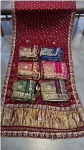 Sari en soie pure de qualité supérieure, broderie traditionnelle, sari en soie pure en vente à prix réduit - Product Image 2