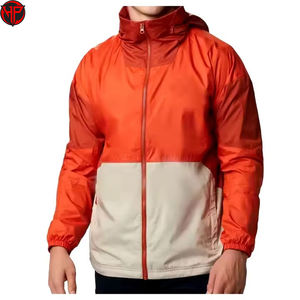 Veste en nylon en gros, mode, légère, vintage, imperméable, à capuche, personnalisée, sublimée pour hommes, coupe-vent - Product Image 5