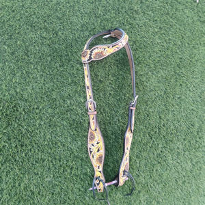 Haute qualité sur mesure 100% cuir de vache peint à la main Western Headstall Set avec fabricant de collier de poitrine - Product Image 5