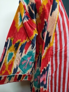 Peignoir pour femmes Robe kimono en velours Robe indienne longue en velours Peignoir kimono unisexe en velours Peignoirs luxueux pour femmes - Product Image 3