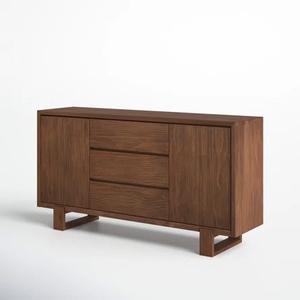 Buffet moderne en bois massif Buffet avec tiroirs et portes pour salle à manger Salon Entrée Rangement Armoires de cuisine - Product Image 2