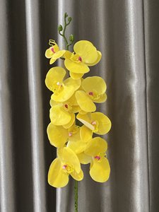 THAOF-029 ศุลกากรยอมรับกล้วยไม้สีเหลืองสีสันสดใส 38 นิ้วดอกไม้ประดิษฐ์ฟาลาเอ็นอปซิสสัมผัสจริง - Product Image 4