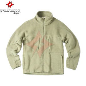 Nueva Chaqueta de Forro Polar Sherpa Personalizada, Color Sólido, Cierre de Cremallera, Corte Regular, Manga Larga, Unisex, Cálida, Suave, Informal de Invierno, Cordura - Product Image 6