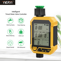 Minuteur de vanne d'eau intelligente programmable YIERYI - Contrôleur d'irrigation automatique pour systèmes d'irrigation goutte à goutte et d'arrosage