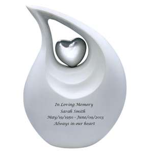 Urna de cremación para adultos, urnas de cremación en forma de lágrima grande con corazón pequeño, superventas, urnas para cenizas humanas, lo último - Product Image 6