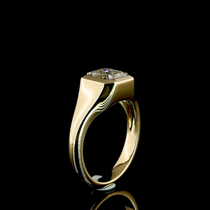 Anillo de compromiso solitario de lujo con diamante cultivado en laboratorio de 2.0 quilates, oro de 14k, forma esmeralda cuadrada, joyería nupcial elegante de alta calidad - Product Image 1