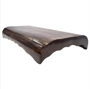 Plateau en bois sculpté à la main Style vintage Assiette de présentation de fruits secs rustiques Accessoire décoratif de pièce maîtresse pour la maison et la cuisine - Product Image 4