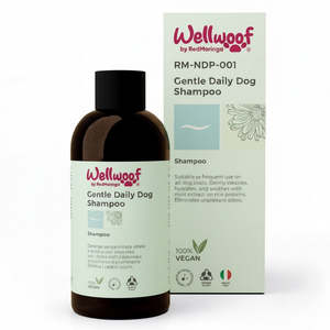 Shampoo Quotidiano Biologico per Cani 200 mL con RedMoringa, Prodotti Premium Delicati per la Cura degli Animali Domestici, Made in Italy OEM PL - Product Image 1