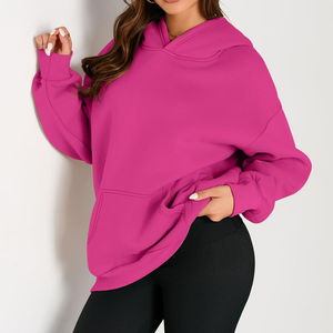 Hoodie de style incroyable, streetwear décontracté, épaules tombantes, respirant, respectueux de l'environnement, en tricot pour femmes - Product Image 4