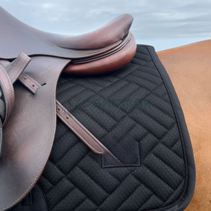 Recién llegado, almohadilla de sillín ecuestre 2025, diseño inglés, material transpirable, forro suave, comodidad duradera adecuada para establo - Product Image 2