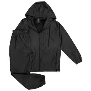 Conjunto de 2 piezas de pantalones de chándal de nailon con cremallera y efecto arrugado para hombre, estilo urbano, con puños, unisex, cortavientos, chándal, pantalones cortos, traje para 2026 - Product Image 3