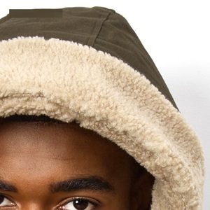 Parka larga para hombre a la moda de invierno con logotipo personalizado, para exteriores, cálida, acolchada con capucha de algodón, a prueba de viento, reversible, de talla grande - Product Image 5