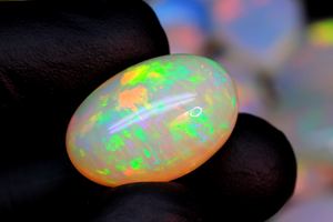 หินโอปอลทรงหลังเบี้ยของแท้จากเอธิโอเปียหินโอปอลขัดเรียบสีรุ้งแวววาวแวววาวพลอยโอปอลเอธิโอเปียของขวัญสำหรับเธอ - Product Image 2
