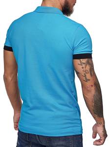 เสื้อสตรีทแวร์ลายสก็อตถักพิมพ์ลายสำหรับฤดูร้อน แขนสั้น ไซส์ใหญ่ ผู้ชาย - Product Image 2