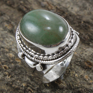 Bague en argent sterling 925 avec onyx vert classique déclaration ethnique bijoux de mariage pour hommes et femmes pour les fêtes et les célébrations - Product Image 2