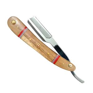 Navaja de Afeitar Profesional para Hombre, Más Vendida, de Acero Inoxidable de Alta Calidad, Mango de Madera, Cuchilla de Afeitar para la Cara - Product Image 6