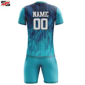 Ensemble de maillots de football en polyester respirant pour adultes Service OEM personnalisable Uniformes d'équipe sublimés Impression du nom Nouveau haut - Product Image 2