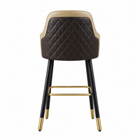 Chaise de bar en cuir personnalisable haut de gamme moderne - Tissu Xipi de haute qualité pour bar à domicile et usage hôtelier