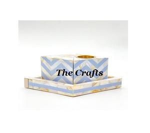 Wooden And Mop Work <b>Incense</b> Burner With Oud <b>Box</b> And Tray Customized Size And Shape Mubkhar For Home Use - Product Image 1