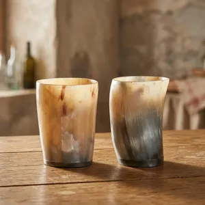 Jarra de Cerveza/Vino de Cuerno REHMAN CRAFT, Vaso de Cuerno Natural Hecho a Mano para Beber en la Mesa - Product Image 3