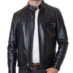 Chaqueta de motociclista de cuero para hombre de alta calidad: chaqueta de motorista elegante, duradera y protectora para montar y ropa informal - Product Image 3