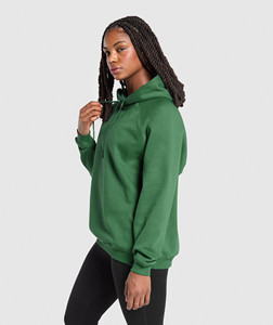Sudadera con capucha clásica de mujer con cremallera de gran tamaño y hombro caído verde superventas, sudaderas con capucha en blanco antiarrugas y transpirables para mujer - Product Image 6