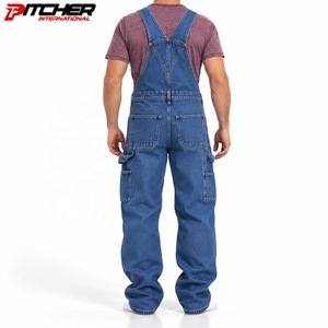 Salopettes en jean vintage pour hommes avec bretelles réglables, vente en gros pour détaillants de mode, approvisionnement en vrac - Product Image 3