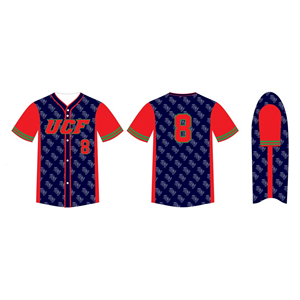 Prix de gros, maillot de baseball unisexe en polyester entièrement imprimé, boutonné, sur mesure avec le nom/le numéro de l'équipe, vêtements de sport - Product Image 4