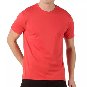 T-Shirt à manches courtes multicolore pour hommes, doux et personnalisé, couleur unie, col rond, Service OEM, meilleure vente - Product Image 1