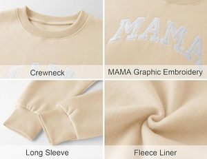 Sweatshirts pour femmes surdimensionnés à poche avant, en coton lourd personnalisé, sweat-shirt en molleton français 100% coton pour femmes - Product Image 4