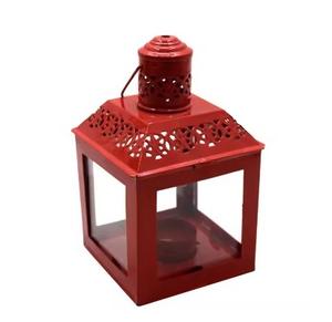 Lanterne en métal faite à la main avec design filaire coloré pour l'éclairage décoratif de Noël pour la maison Hôtels Restaurants Décor - Product Image 2