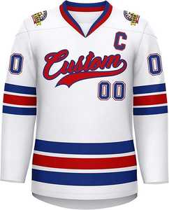 Camisetas de Hockey sobre Hielo con Logotipo Personalizado, Diseño Personalizado, Suministro de Fábrica para Clubes, Escuelas, Venta al por Mayor, OEM - Product Image 5