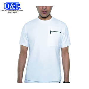 เสื้อยืดคอกลมแขนสั้นผู้ชายสไตล์ลำลอง ผ้าฝ้าย 100% ทรงโอเวอร์ไซส์ มีกระเป๋าเก๋ไก๋ ดีไซน์ระบายอากาศได้ดี เหมาะสำหรับใส่ทำงาน - Product Image 3