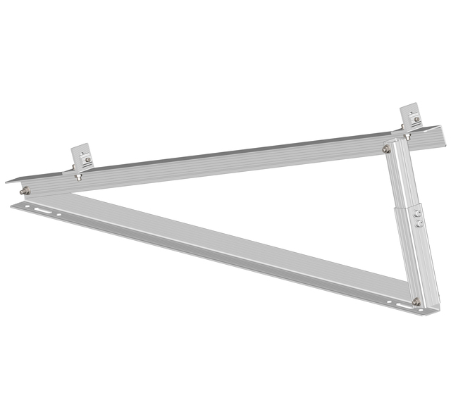 Aluminum Angle Bar Solar Flat Roof Solar Pv Panel Mounting System Structure Triangle Fixing Brackets Kit for Solar Modules