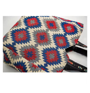 Haute sur demande meilleure offre Sheeltex (Inde) femmes fait à la main moderne Polyester coton sac à main deux poignées pour faire du shopping bon prix - Product Image 6