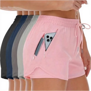 Shorts pour femmes de haute qualité, décontractés, confortables, athlétiques, en coton élastique, pour la course à pied, avec poches, taille haute, séchage rapide - Product Image 3