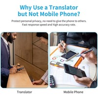 Traducteur vocal intelligent en temps réel G6 137 langues, écran couleur OLED, technologie IPS BT, haut-parleur intégré instantané, Wi-Fi en ligne